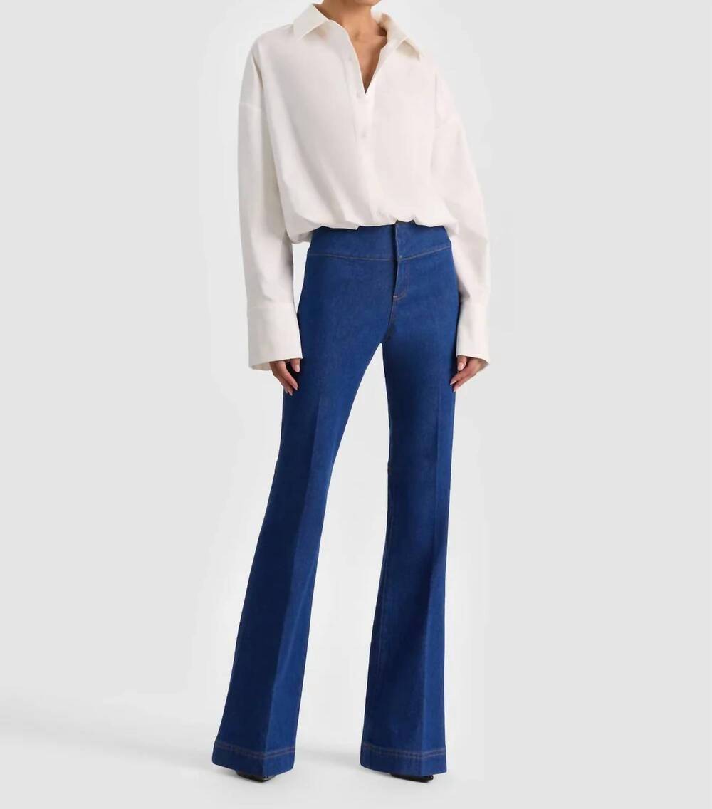 NEW ALICE + OLIVIA hot flare jean in evelyn wash